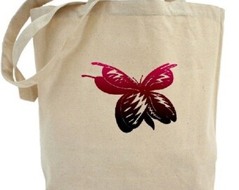 Butterfly Tote - Cotton Canvas Tote Bag