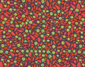 Anna Maria Horner Field Study Pressed Field Poppy Linen Blend Fabric By Yard