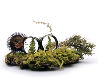 fern plugs - plugs with flowers - ear plugs - handmade plugs - organic plugs - gauges - floral gauges - Resin Plugs - 22mm 25mm 32mm 36mm