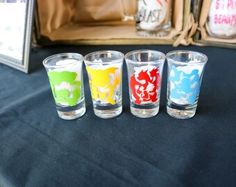 Pokemon go Shot glass set, Charmander, Pokemon gifts, for him, Pokeball, Pokeballs, Pokemon Go Cards, Pokemon Birthday, Bulbasaur, Pikachu