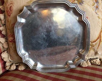 French Country Provence octagon Wilton Pewter Plate