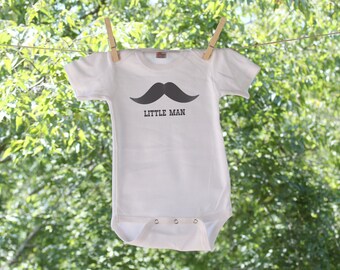 Little Man Moustache Infant Bodysuit TR