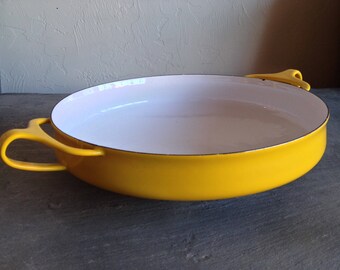 Yellow Dansk Kobenstyle Paella Pan Server