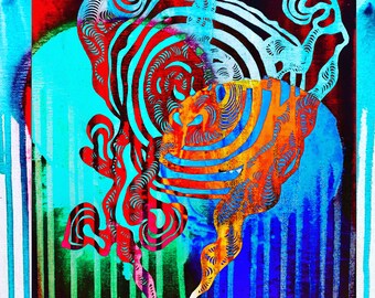 Thought Parade mixed media digital download