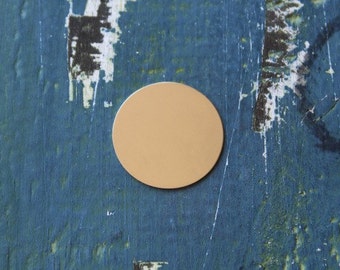 Nickel Silver Round Stamping Blank - Metal Stamping Blank - 1" Circle - Pack 6 - 24 Gauge - Jewelry Stamping Blank - SGMET-600.15G