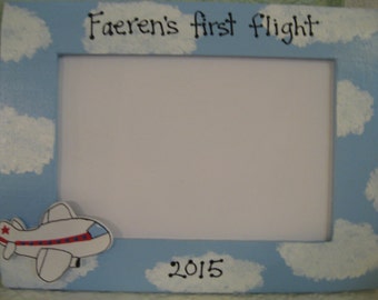 My first airplane ride frame child jet personalizedpicture frame