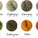 Knit circle scarf in Green / Organic yarn / rustic clothing