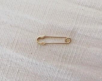 14k gold safety pin