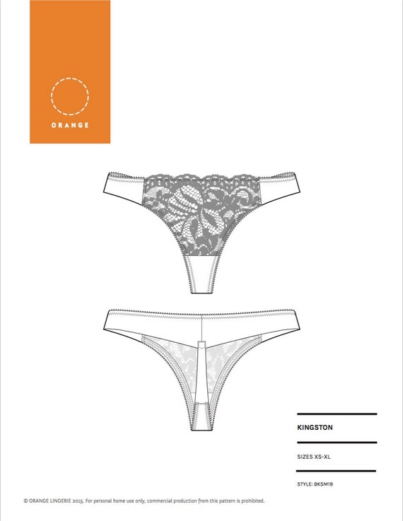 Printable Diy Thong Sewing Pattern