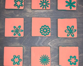 Handmade Wooden Magnets (Set of 9)