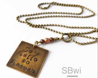 Chris Cornell necklace in bronze with copper detail