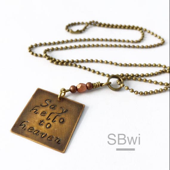 Chris Cornell necklace in bronze with copper detail