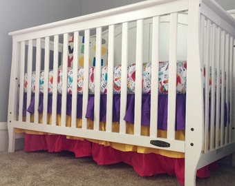 Custom Ruffled Crib Skirt
