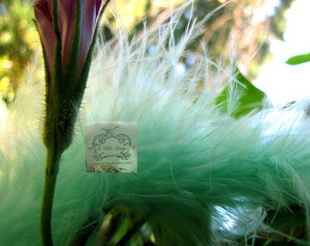 Pistachio Mint Marabou Boa Feathers