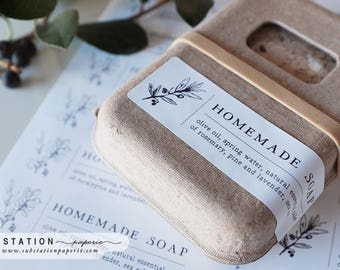 Homemade Soap Stickers - Handmade - Soap Making - Apothecary labels - Bath Bomb - Spa -