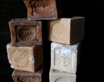 Blocs de savon naturel/Savon Marseille Vintage authentique, savon Français, Country Home Decor, Designer romantique, ferme cuisine/salle de bain, son cadeau