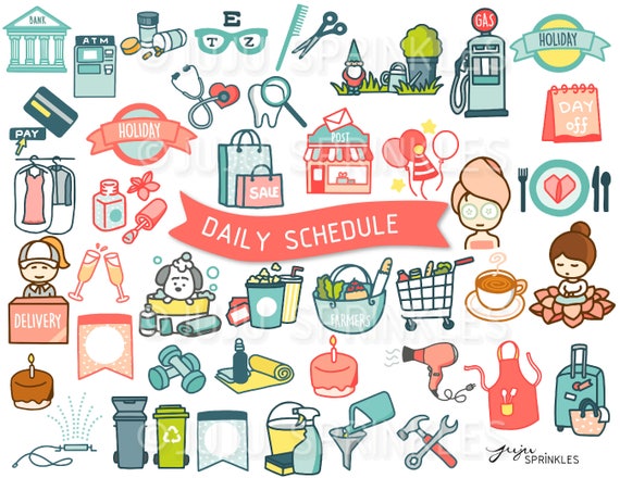 clip art daily schedule