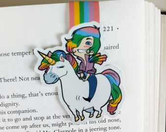 printable bookmark printable unicorn bookmark gift for her
