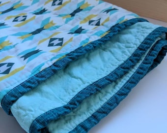 Organic Cotton Modern Quilt - Baby, Toddler, Kid