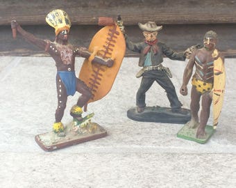 Vintage Cowboy and Indians Toys