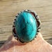 925 Solid Sterling Silver Overlay / Silver Plated Spider Web Turquoise Gemstone Ring Size 8.5 (Adjustable) Jewelry RR-8