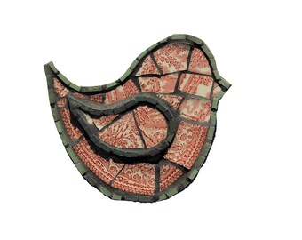 Vintage Recycled China Bird 017