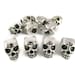 Skull Beads for Paracord, Tibetan Silver, Large Hole Beads, Metal, European Beads, Jewelry, Hair, Rocker, 10, 25, 50, Beads, Charms,