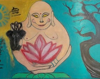 Buddha In Meditation Under The Bodhi Tree