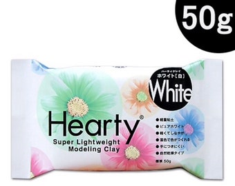 50g Padico White Hearty Super Lightweight Air Dry Modeling Clay Dollhouse Miniature Food Flower Dessert Jewellery Figure Craft Supply