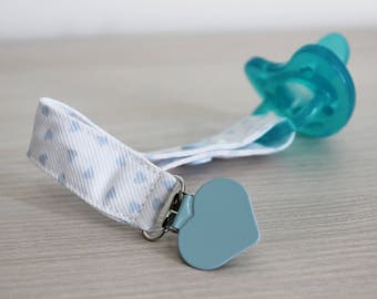 Heart pacifier clip, Pacifier clip boy, Dummy clip, Soothie pacifier clip boy, Pacifier holder, Paci clip, Binky clip, newborn pacifier clip