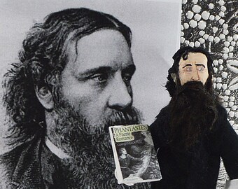 George MacDonald Scottish Author Doll in Miniature Classic Literature Writer