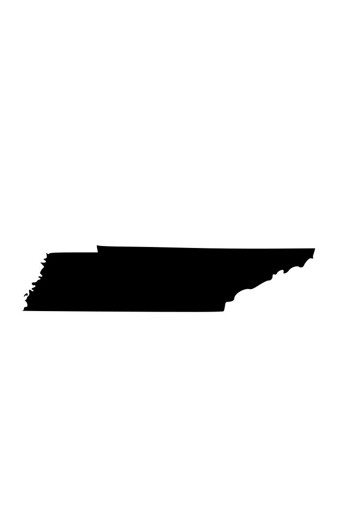 Download State of Tennessee TN outline SVG Digital Download Cuttable