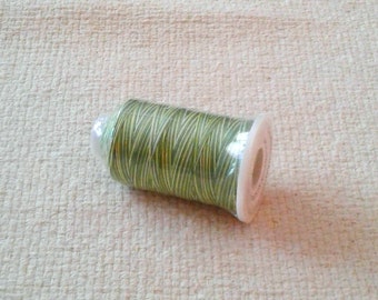 SALE - Green Variegated Cotton Sewing Thread - 650 Yds per Spool