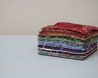 BULK 3 inch Precut Fabric Squares, 100 Squares, 100% Cotton, All Colors & Patterns