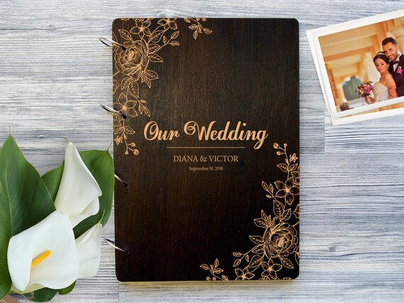 Wedding Photo Album. Personalized Photo Album Custom Wedding