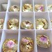 4 Crystal Lemon Swarovski Crystal Square Cushion Cut Stone 4470 12mm