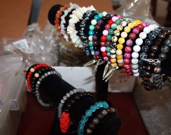 Custom bead bracelets 8mm-6mm