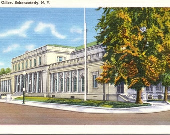 Schenectady, New York, Post Office - Vintage Postcard - Postcard - Unused (FFF)