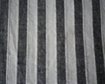 Pure cotton quarter inch black and white stripe, wide range of year round uses, 8 metres available
