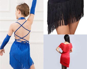 20CM Wide Polyester Color Fringe Trim Tassel Ribbon Lace Latin Samba Skirt stagetassel Sew on 10meter/lot