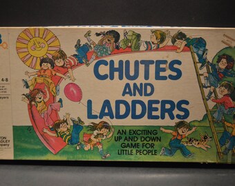 Vintage 1979 Milton Bradley Chutes and Ladders Game-4555