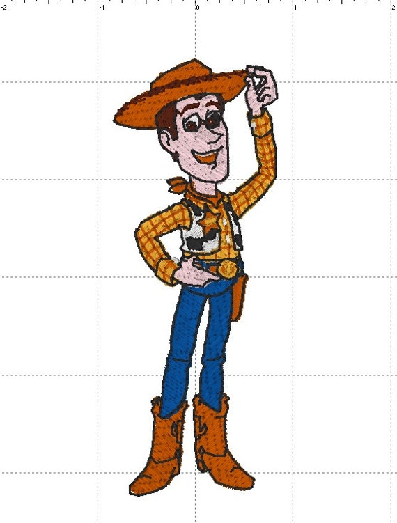 Woody from Toy Story Talking Sheriff Embroidery Digital