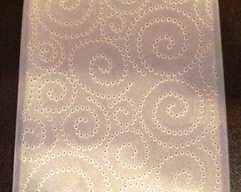 Sizzix Dot Dots Swirls Embossing Folder 4.5"x5.75" works in most machines