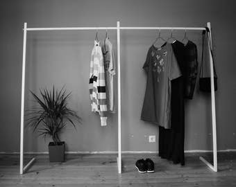 Hanging Clothes rack. Ceiling mounted. Design clothes rail in