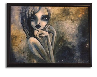 Nameless - Original custom framed painting