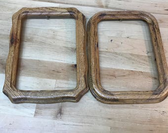 oak wood frames - vintage wood frames