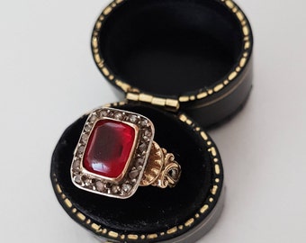 Victorian 18ct Diamond Paste Ring