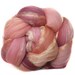 MERINO SOYSILK handdyed wool roving top spinning or felting fiber 3.5 oz