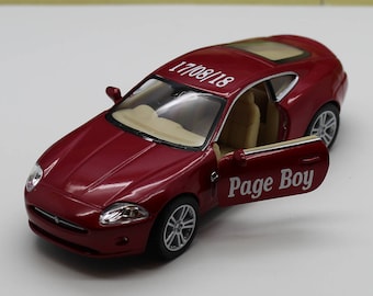 Wedding Day Personalised Name Page Boy Usher Best Man Ring Bearer Name Gift Boys Toy Jaguar Coupe Wedding Car Model Boxed Present