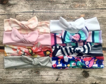 Baby Girl Headbands - Choose 1 Knot Headband - Baby Accessories - Baby Turban Headband - Baby Toddler Adult Knot Headband - Baby Headbands